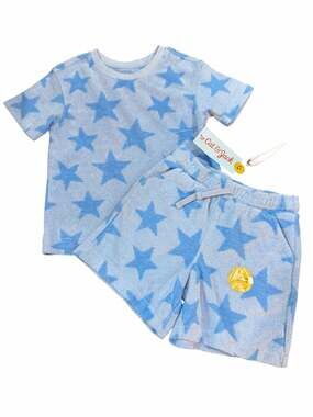 Cat & Jack Blue Star 2-Piece Outfit Set – Toddler Size 2T NWT
